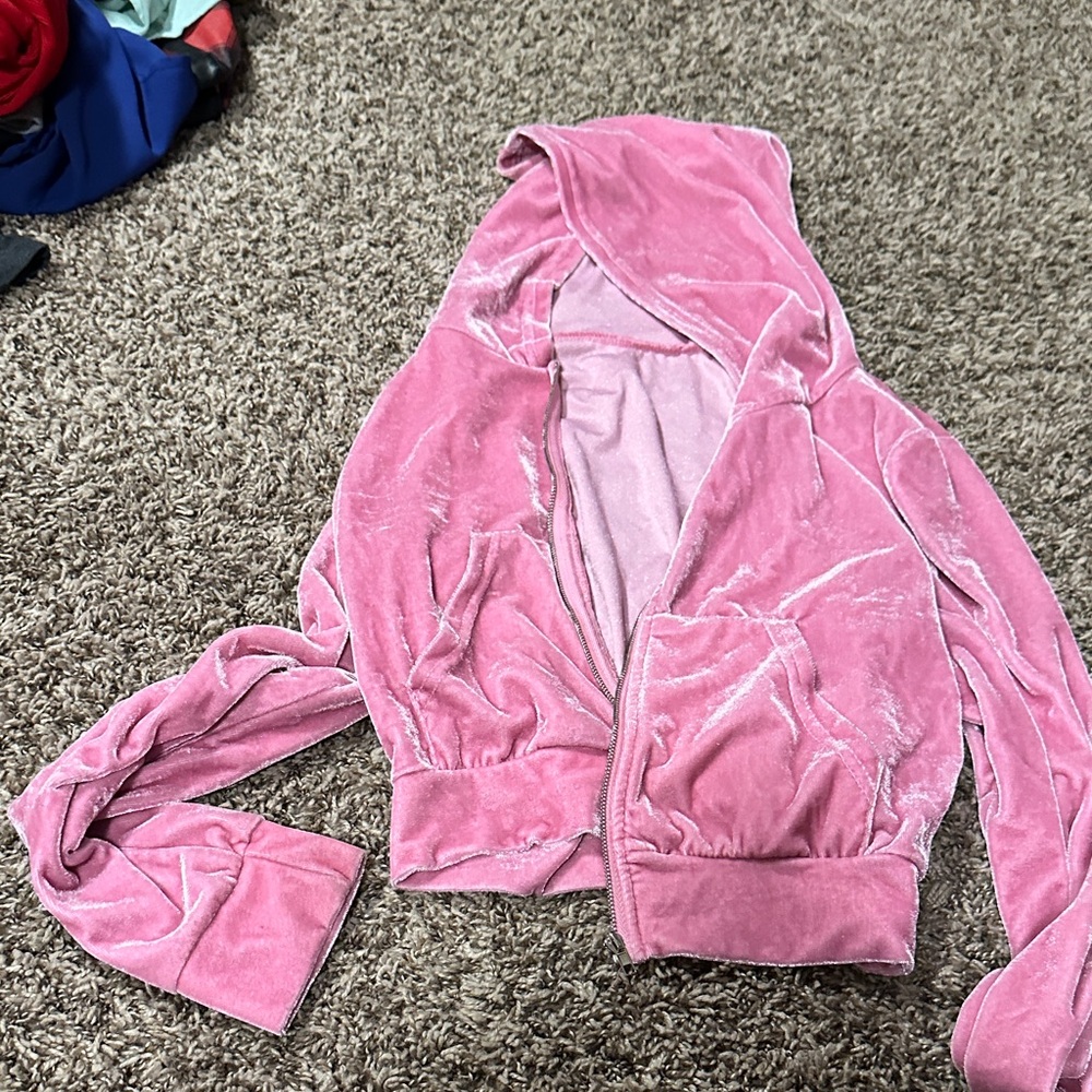 Pink Velvet Shrug